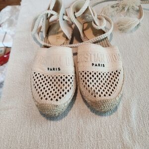 Dior Cream Espadrilles